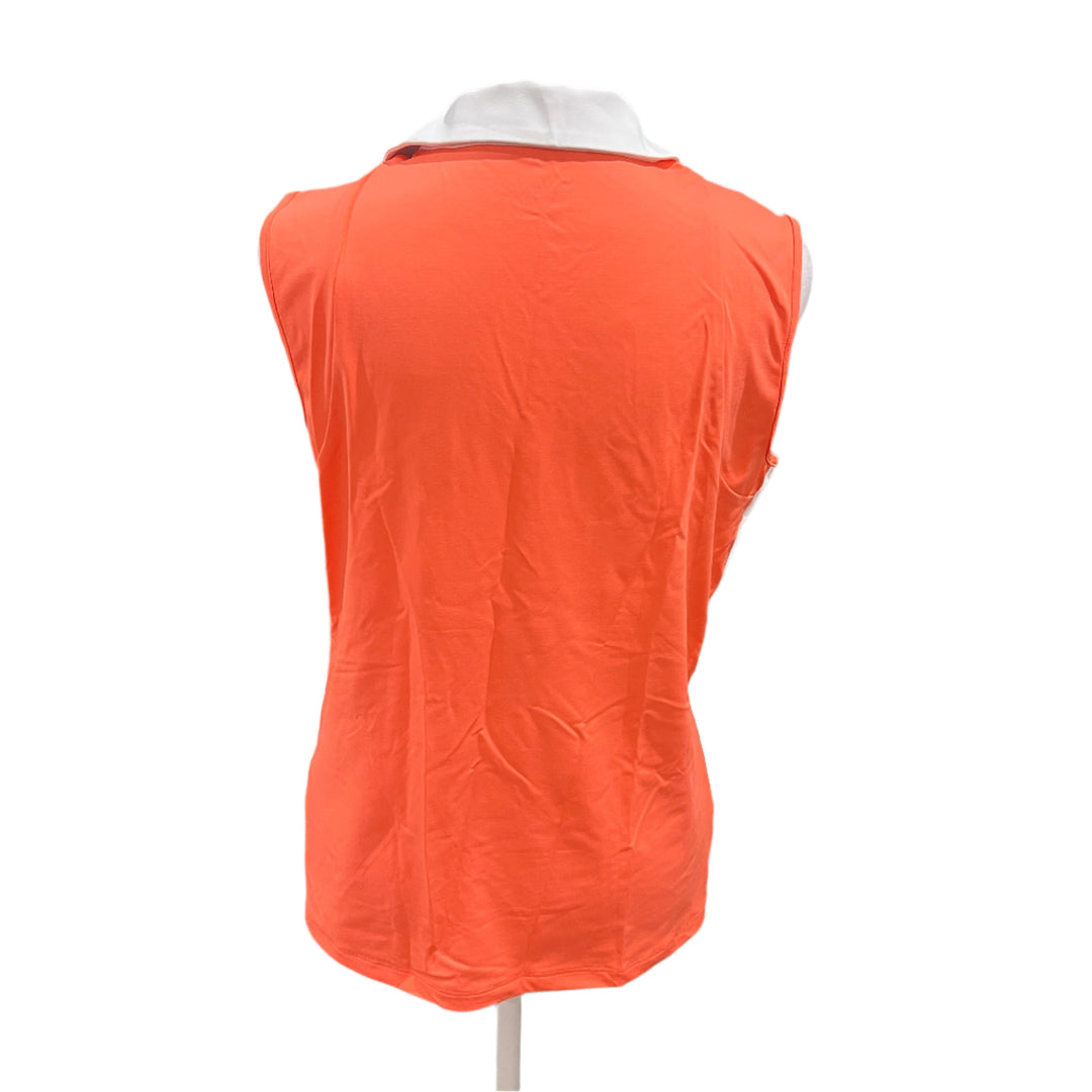 Swing Control Sleeveless Velocity Polo - Coral/White - Small - Skorzie