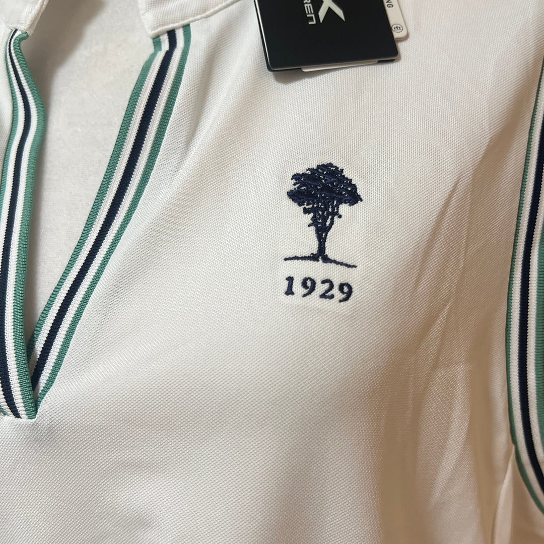 RLX Tailored Fit Piqué SL Shirt(w/logo) - White - X-Large - Skorzie