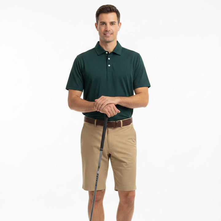 G/FORE Men's Polo All Play Pine Size M