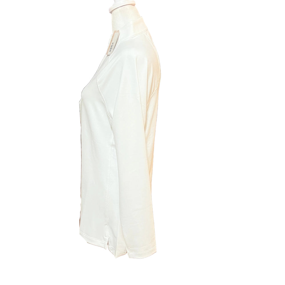 Peter Millar Raglan Sleeve Perth Layer 1/4 Zip - White - Medium - Skorzie