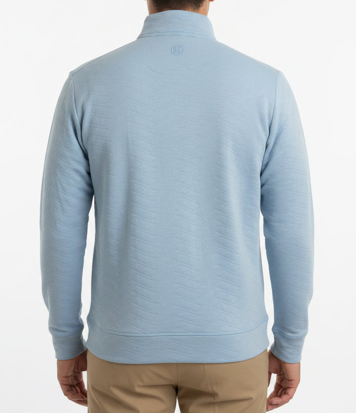 G/FORE Men's Golf Pullover Dunes Cotton Quilted Baja Size M