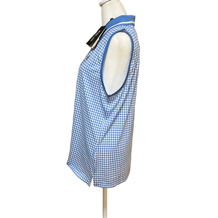 RLX Tailored Fit SL Polo (w/ logo) - Blue Gingham