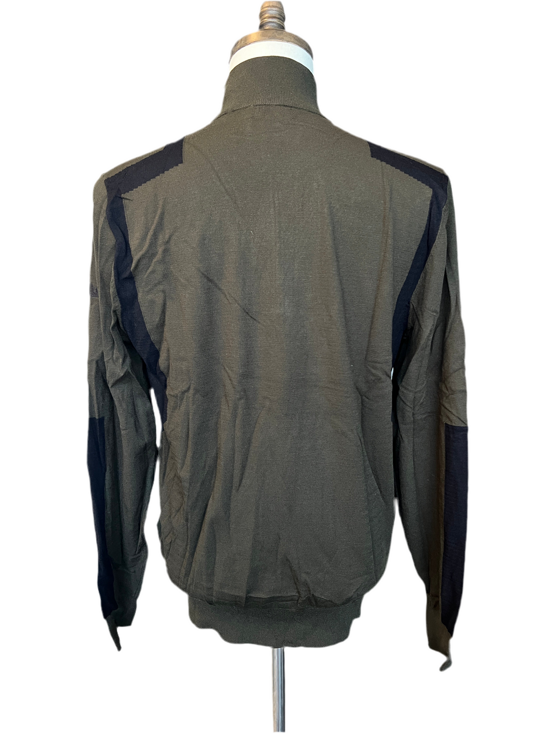 J. Lindeberg Kendrick Knitted Zip Sweater (w/ logo) - Forest - Medium - Skorzie