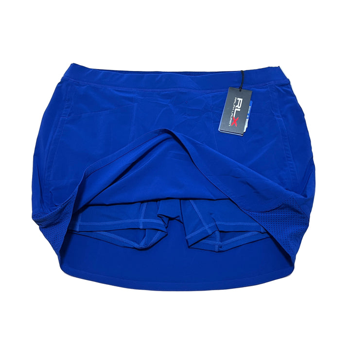 RLX Ralph Lauren 4-Way Stretch Pleated Skort (15") - Royal Blue - Large - Skorzie