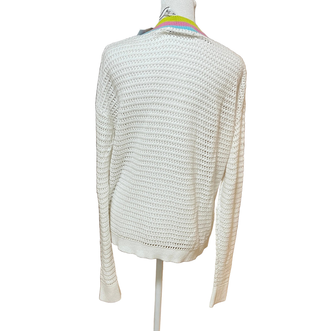 Beach Riot Gene Cardigan - White - Skorzie