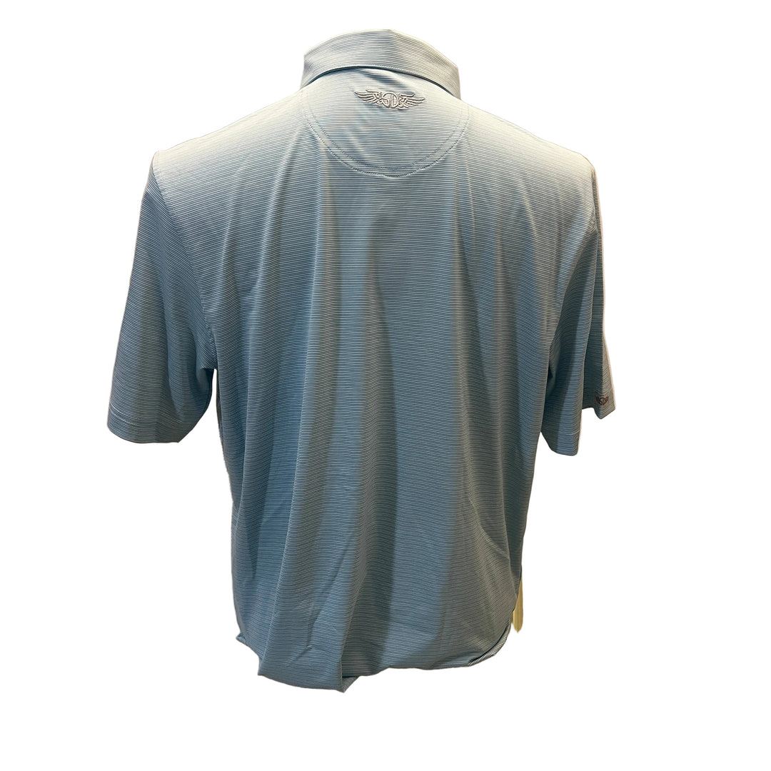 Straight Down Aberdeen Polo (w/ logo) - Blue - Medium - Skorzie