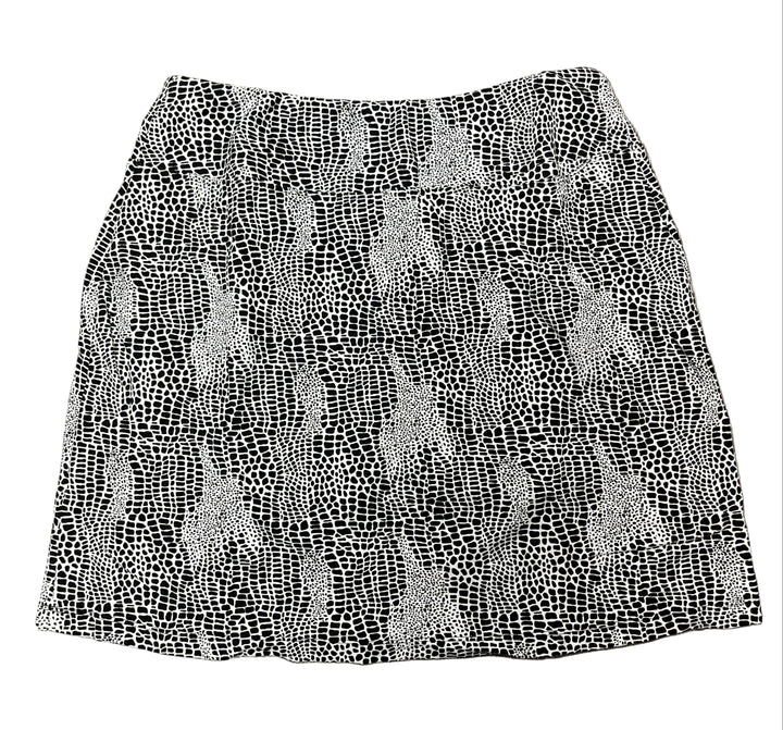 IBKUL Leopard Print Skort 17" - Black/White - Small - Skorzie