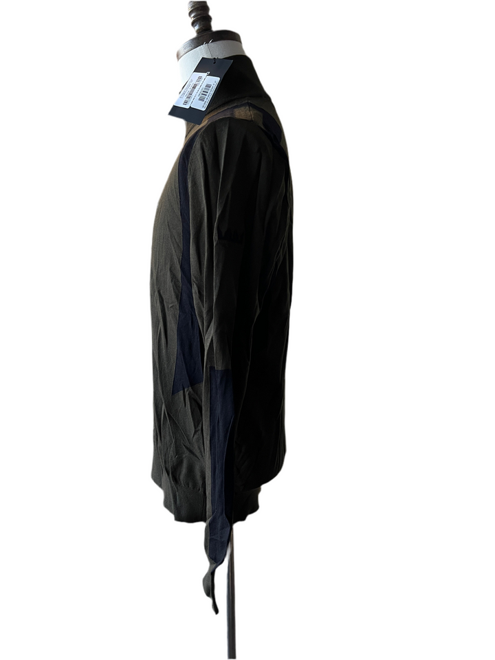 J. Lindeberg Kendrick Knitted Zip Sweater (w/ logo) - Forest - Medium - Skorzie