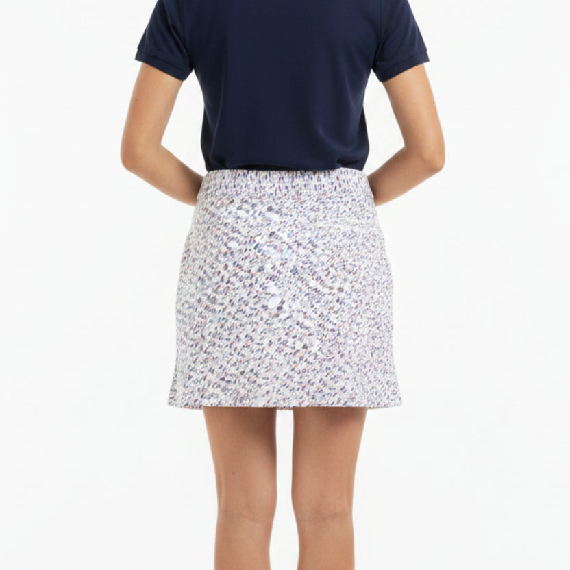 Peter Millar Women's Golf Skort Sally Poppies in Play 15" Multi
