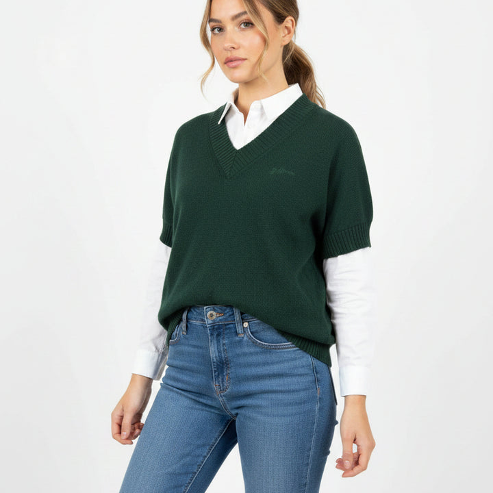 G/FORE Women's Sweater Vest Cashmere Pine Size S