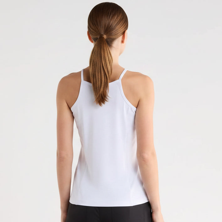 Original Penguin Women's Tennis Tank Mesh Panel White Size S