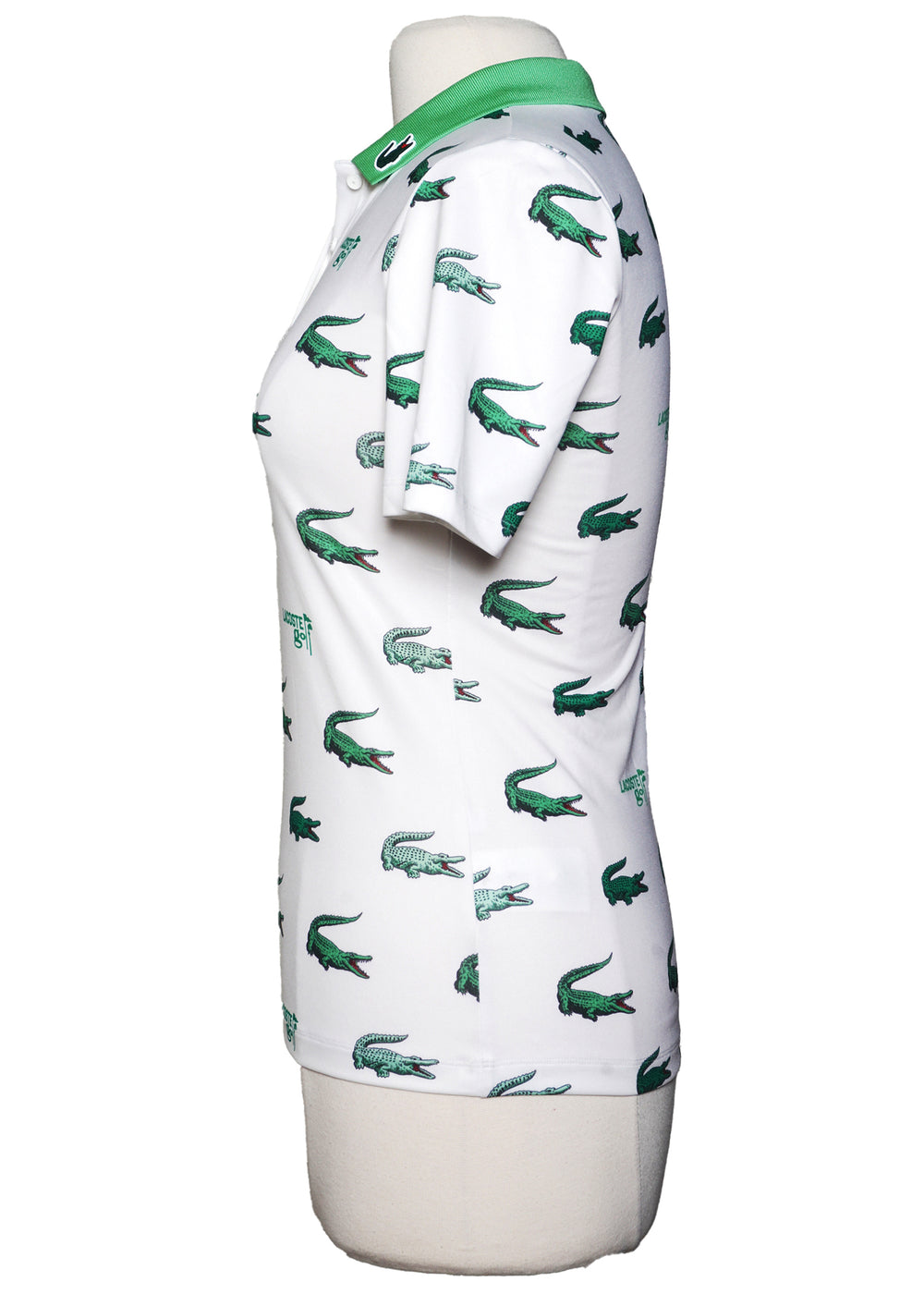 Lacoste Short Sleeve Polo - Croc Print - Size  34 (Small) - Skorzie