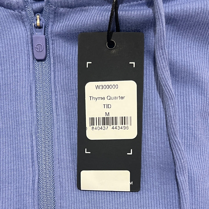 Straight Down Women's Quarter Zip Thyme Hoodie Tidal Size M
