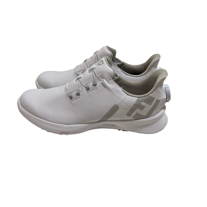 FootJoy Womens Fuel Golf Shoes - White/Light Pink - 8.5 Narrow