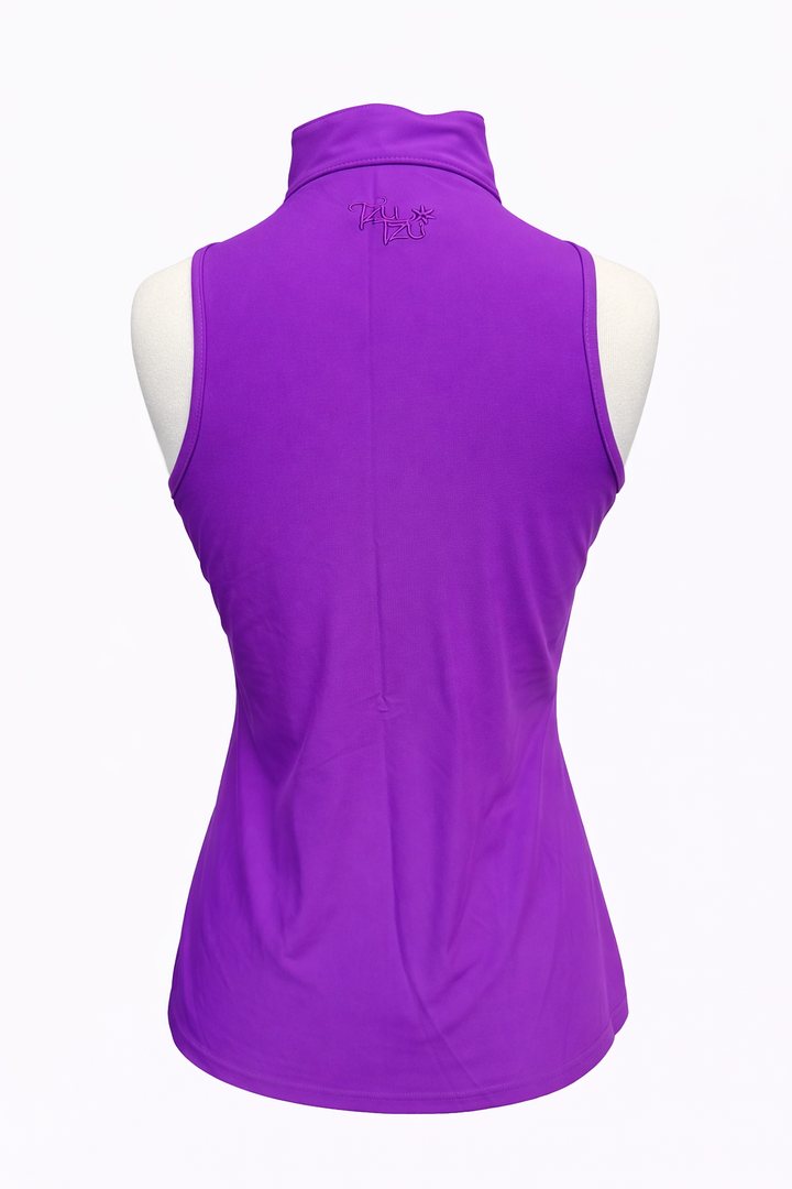 Tzu Tzu Bella Sleeveless Top - Ultraviolet Purple - Skorzie