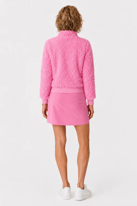 Amy Sport Womens Danni Bomber Jacket - Canyon Blush Sherpa