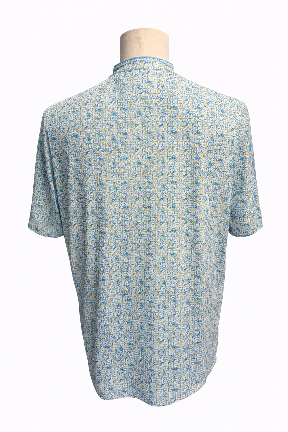 Penguin Micro Print Button Tennis Shirt - Medium - Skorzie