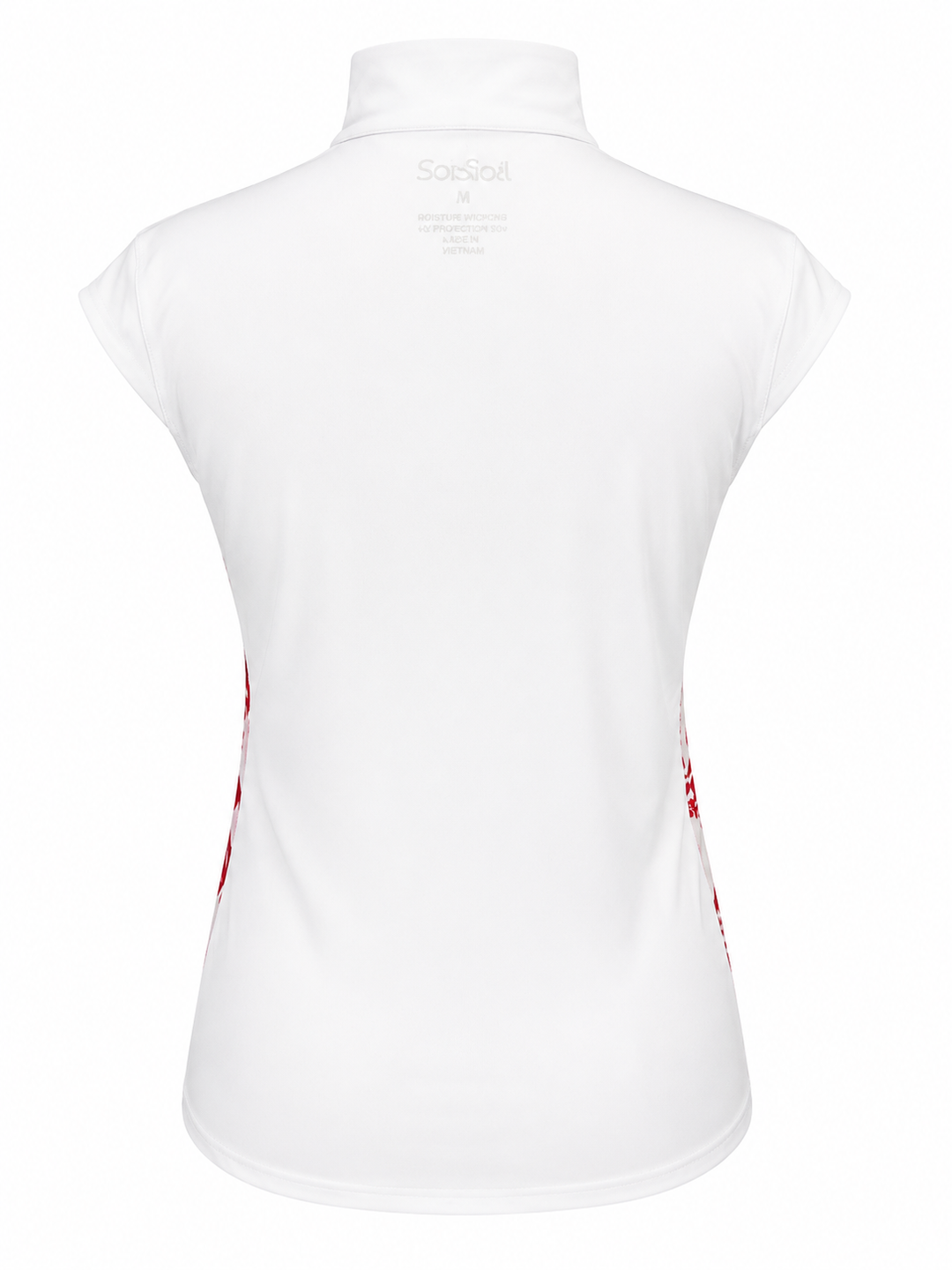 SanSoleil Womens Sleeveless Mock Zip Top - Flag
