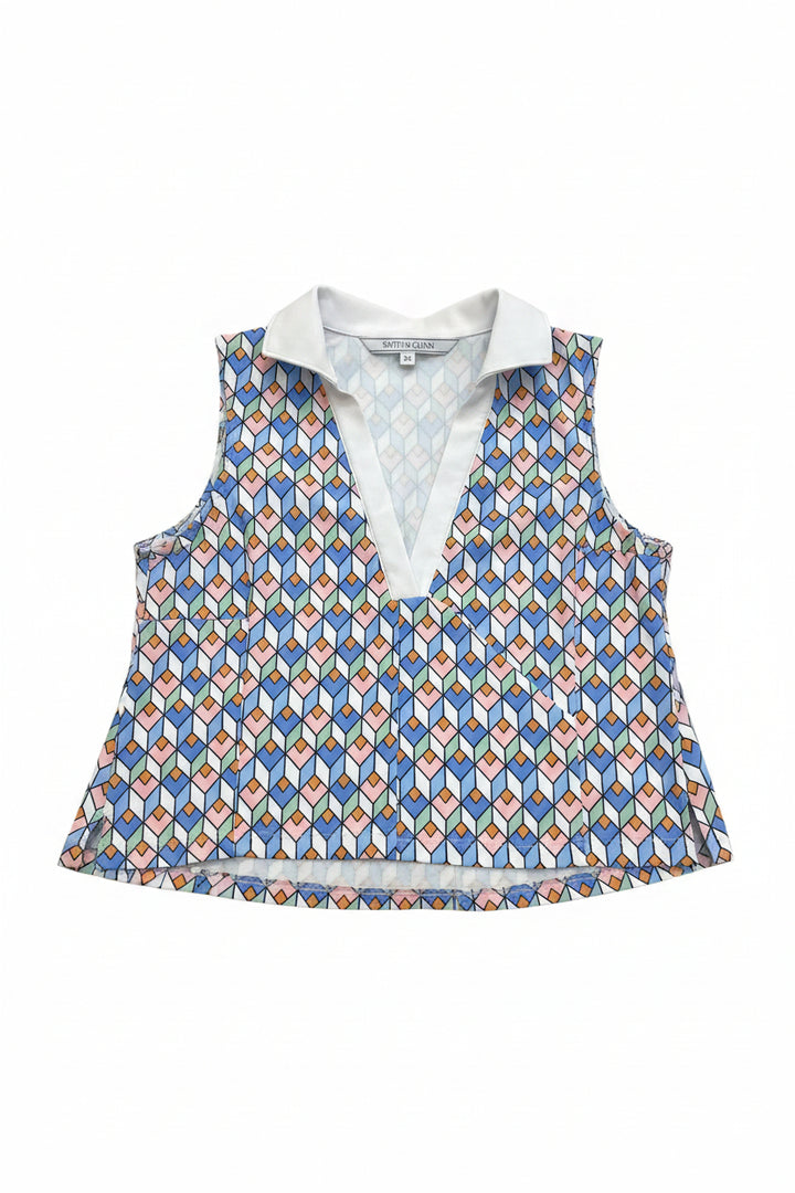 Smith & Quinn Dylan V-Neck Sleeveless Crop Top - Club Title