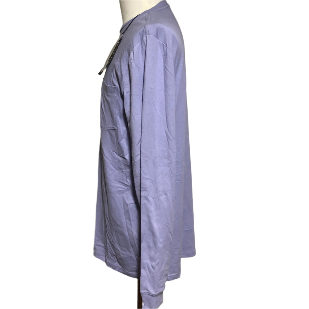 Black Clover Men's Luxe Pocket Long Sleeve - Sweet Lavender - Large - Skorzie