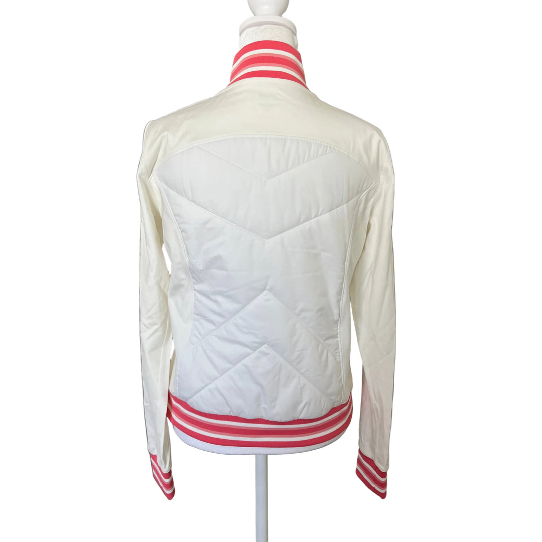 GGBlue Active Track Jacket - White/Pink - Small - Skorzie