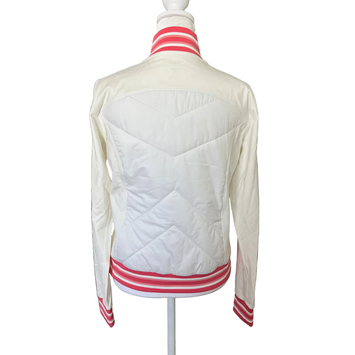 GGBlue Active Track Jacket - White/Pink - Small - Skorzie