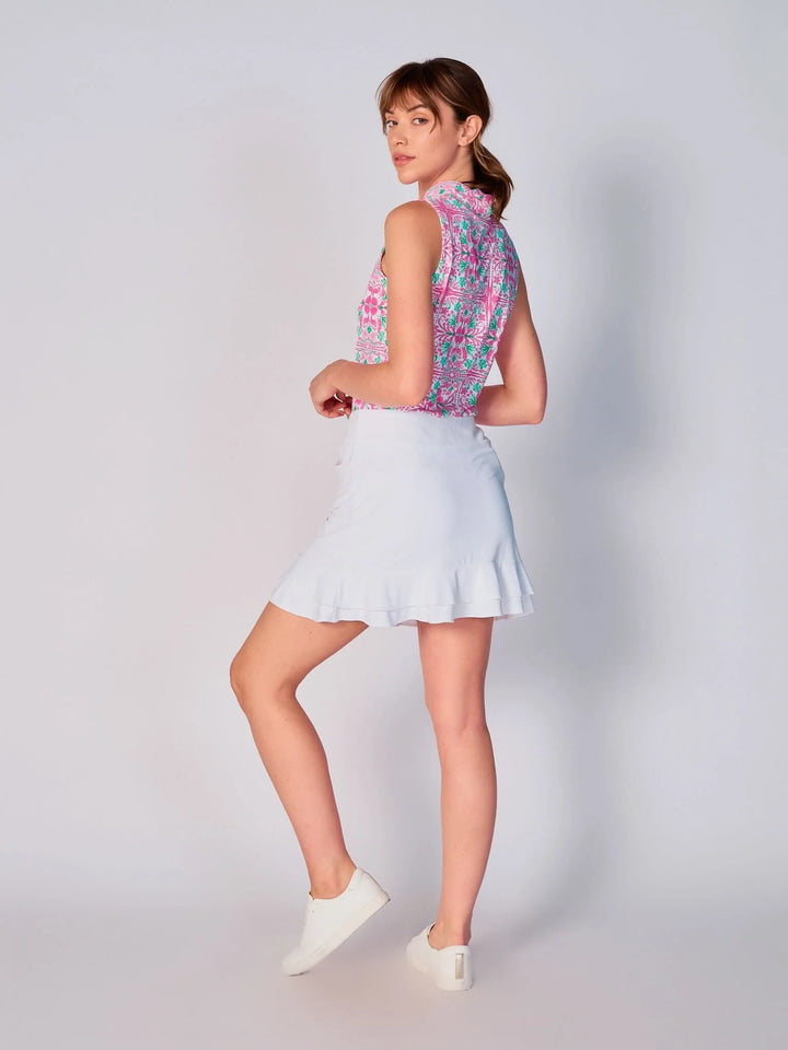 G-Lifestyle Tiered Ruffle Skirt - White - Skorzie