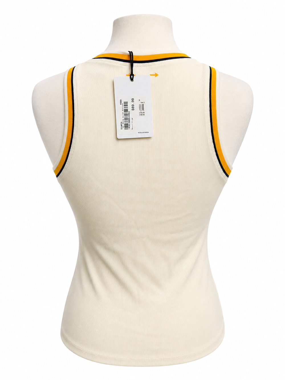 The Upside Ballet Racerback Tank - Cream - Large - Skorzie