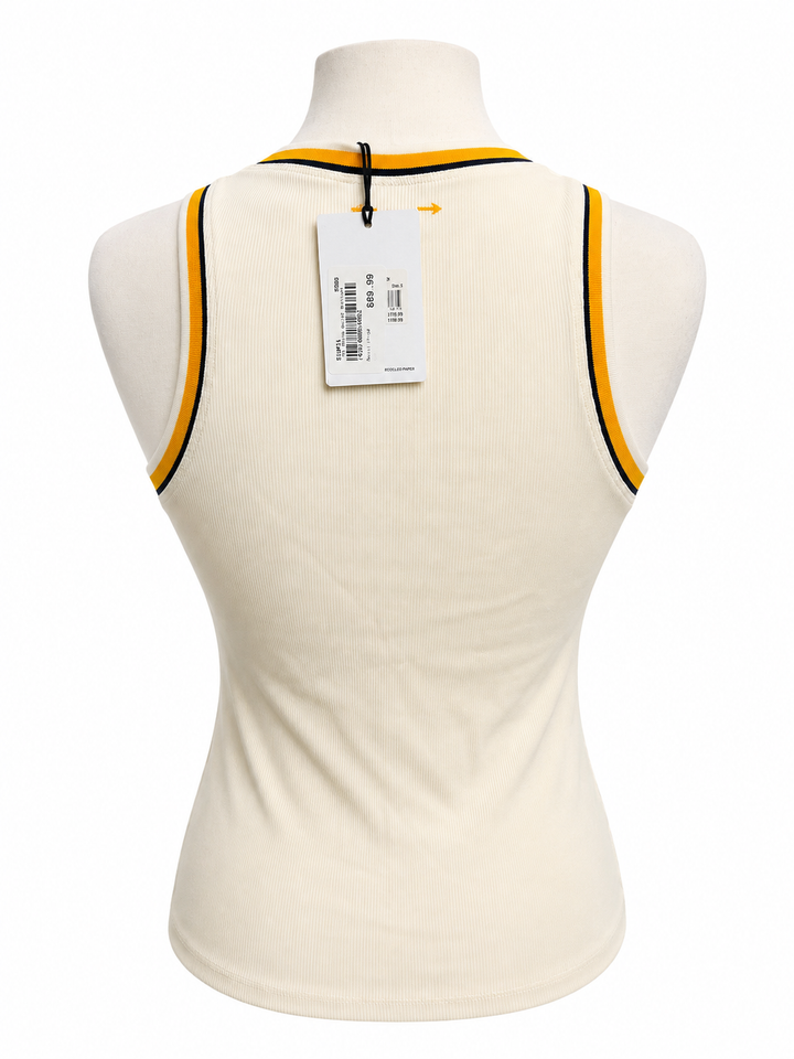 The Upside Ballet Racerback Tank - Cream - Large - Skorzie