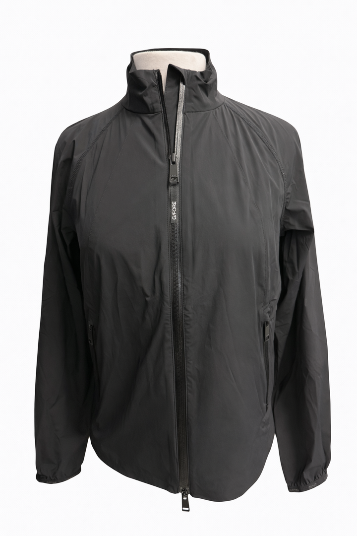 G/Fore Women's Full Zip Golf Jacket - Onyx - Small - Skorzie