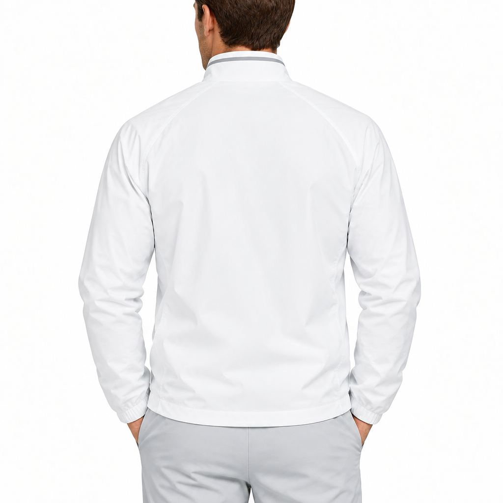 Greg Norman Men's Golf Jacket Scorecard Full-Zip Shark Grey Size L