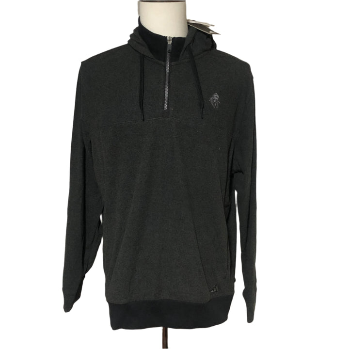 Adidas Go To Hoodie (w/ logo) - Grey/Black - X-Large - Skorzie