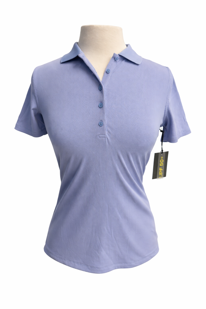 G/FORE Women's Tech Nylon Ribbed Polo - Willow - Small - Skorzie