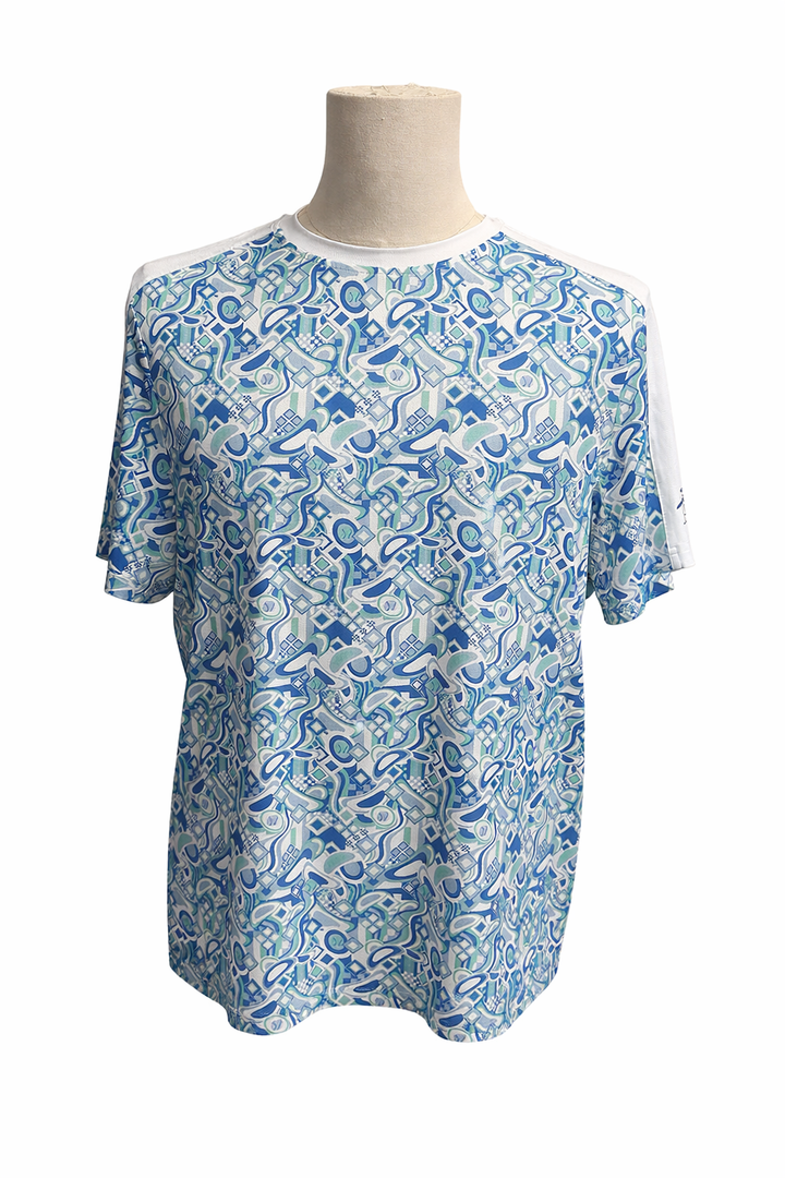 Penguin Performance Graphic Patterned Tennis Tee - Medium - Skorzie
