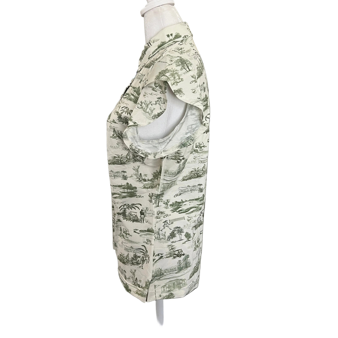 GGBlue Harper Ice Short Sleeve - Country Club Toile - Small - Skorzie