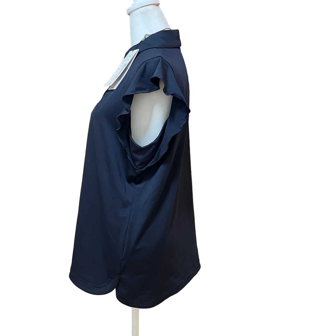 Daily Sports Luxe SL Polo (w/ logo) - Navy - FINAL SALE ITEM - Skorzie