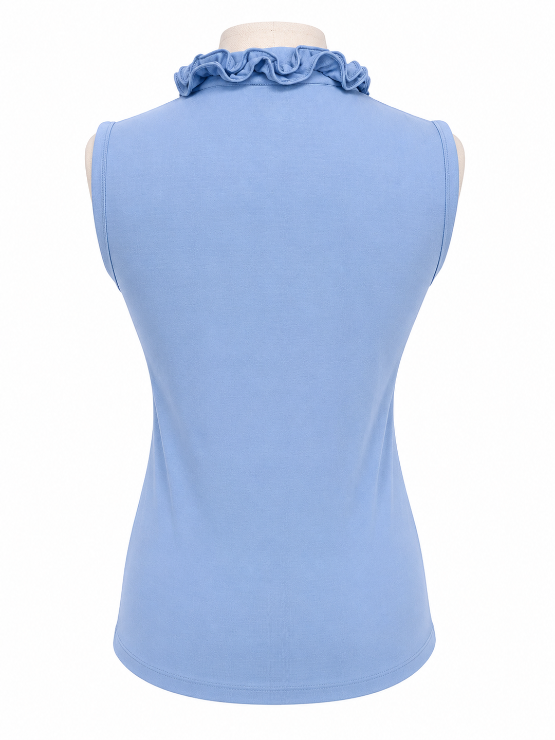 G-Lifestyle Ruffle V Neck Top - Bright Peri
