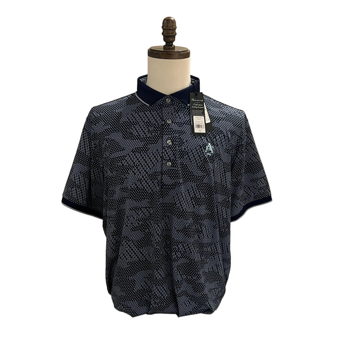 Greyson Icon Camo Polo (w/ logo) - Maltese Blue - Skorzie