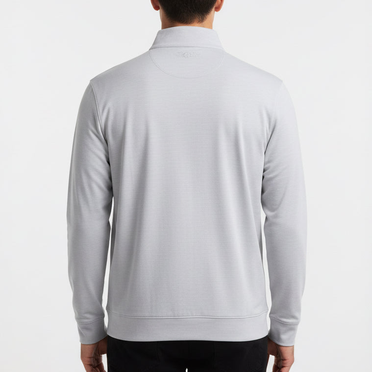 Straight Down Men's Golf Quarter Zip Palmer Heather Size L
