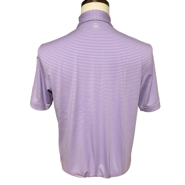 Peter Millar Hales Performance Jersey Polo (w/logo) - Purple Iris - Small - Skorzie