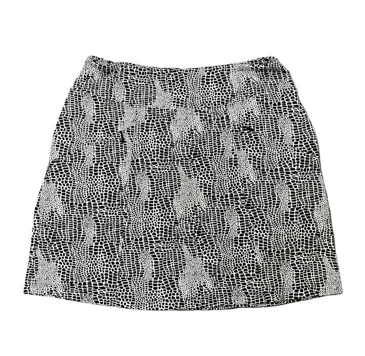 IBKUL Leopard Print Skort 17" - Black/White - Small - Skorzie