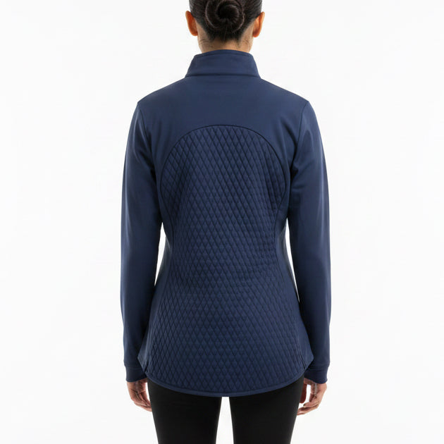 Peter Millar Women's Jacket Merge Mini Diamond Quilt Hybrid (w/ logo) Navy Size S