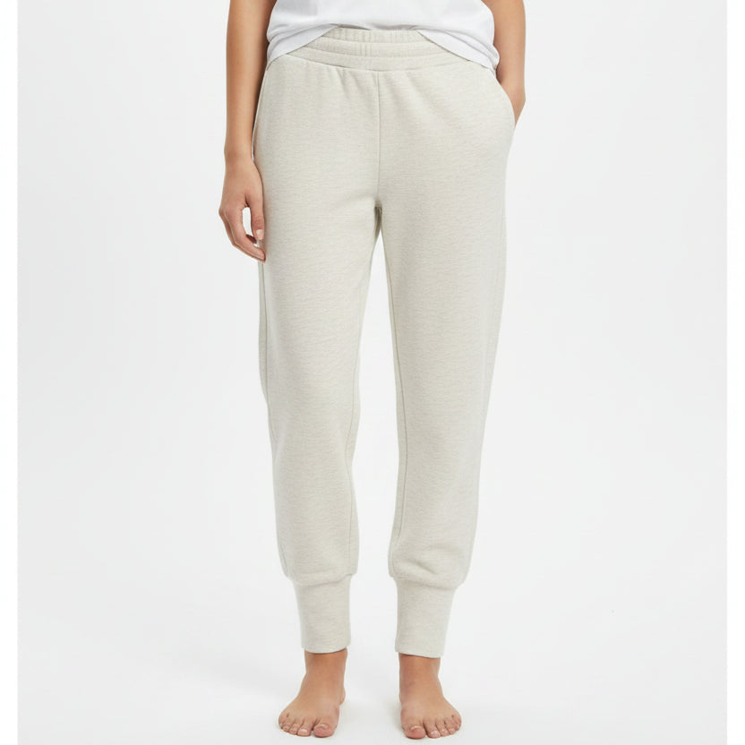 Varley Women's Pant The Slim Cuff (25") Ivory Marl Size XXS