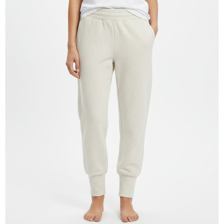 Varley Women's Pant The Slim Cuff (25") Ivory Marl Size XXS