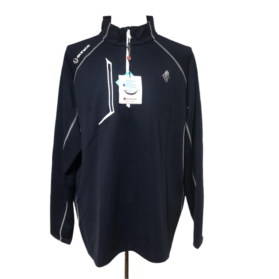 Sunice Allendale Water Repellent Pullover (w/ logo) - Navy - Skorzie