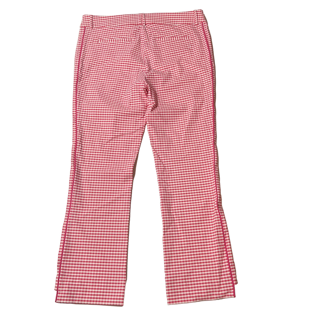Golftini Ankle Pant (27") - Pink Gingham - X-Large