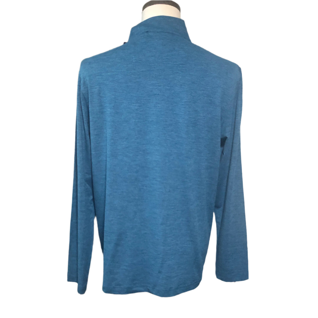 Bugatchi UV50 Performance 1/4 Zip Pullover - Sapphire - Medium - Skorzie