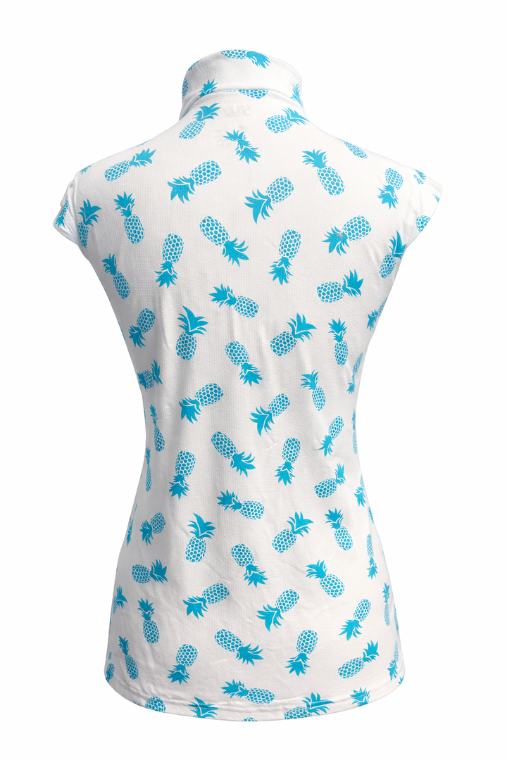 SanSoleil SOLTEK LUX SLEEVELESS PRINT MOCK -  PINEAPPLE CARIBBEAN - Skorzie