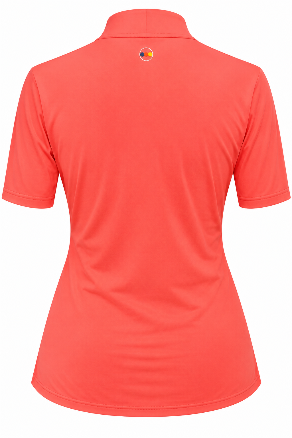 Swing Control Womens Solid Elbow Sleeve Top - Coral