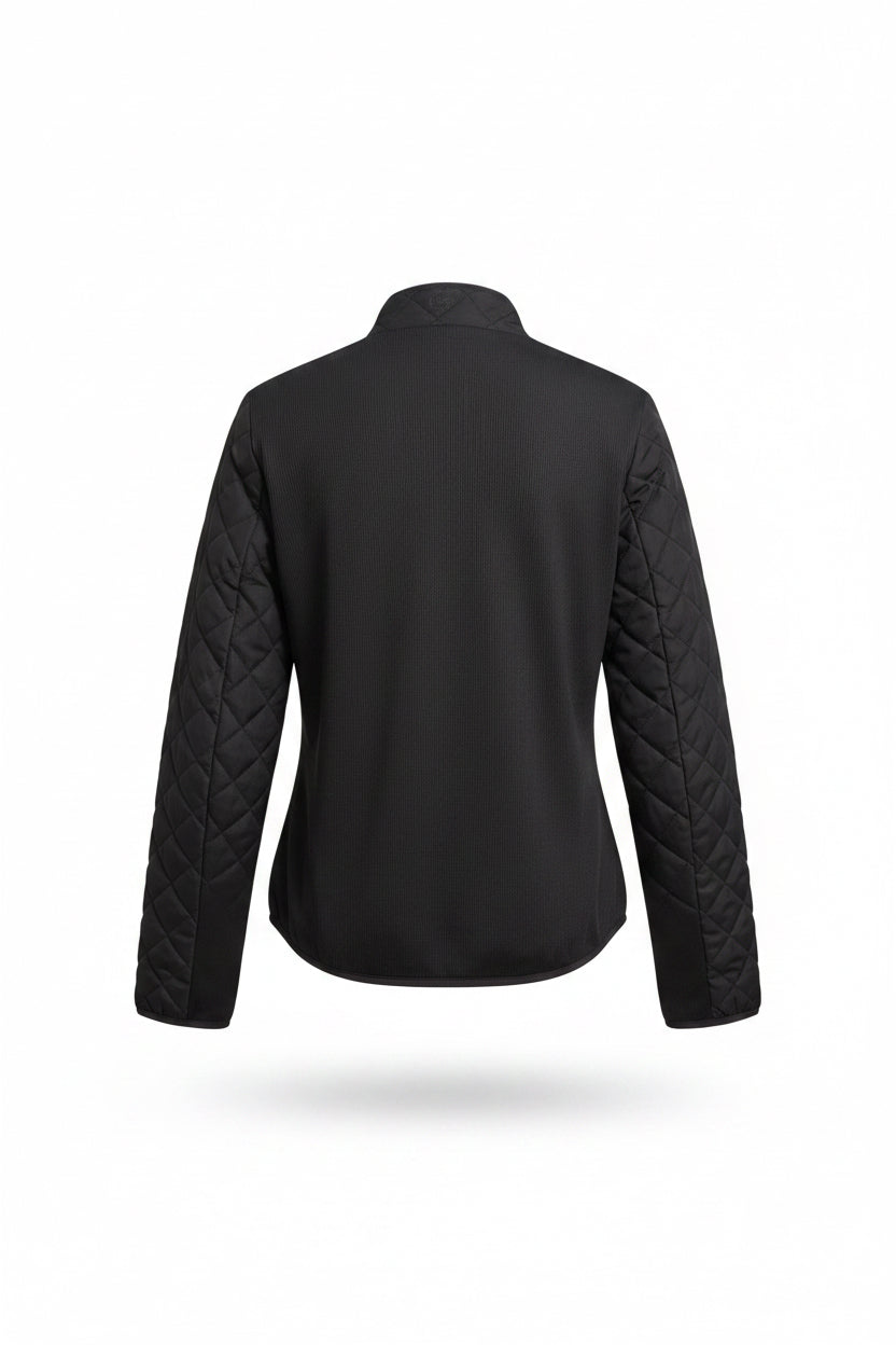 Swing Control Solid Quilted/Rib Jacket - Black - Small - Skorzie